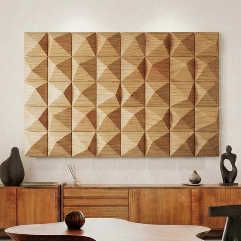 Art panel of Paulownia wood